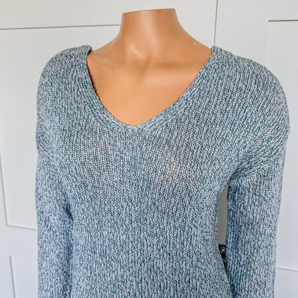 NWT-Miami of Francesca’s, Alice Lace Up Pullover Sweater-Teal-Women’s Size Small - Picture 10 of 10
